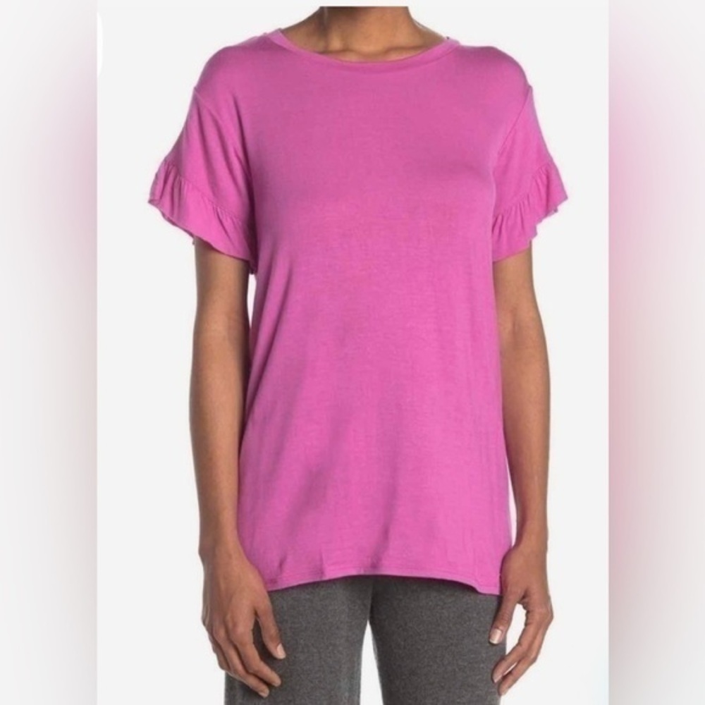 NEW…VERA BRADLEY Pink Ruffle Sleeve Top